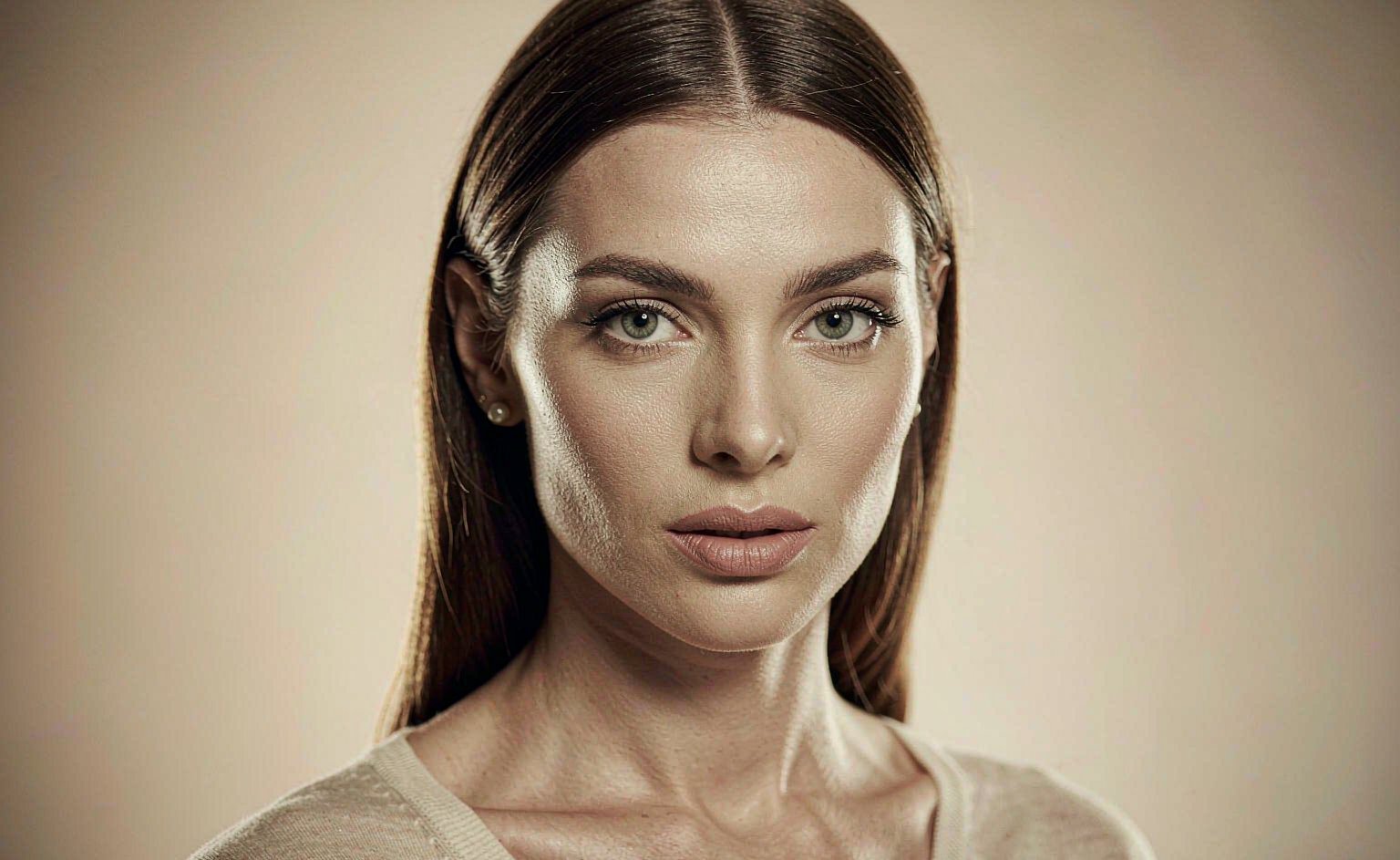 Facial structure — bone, ligaments, fat compartments, skin