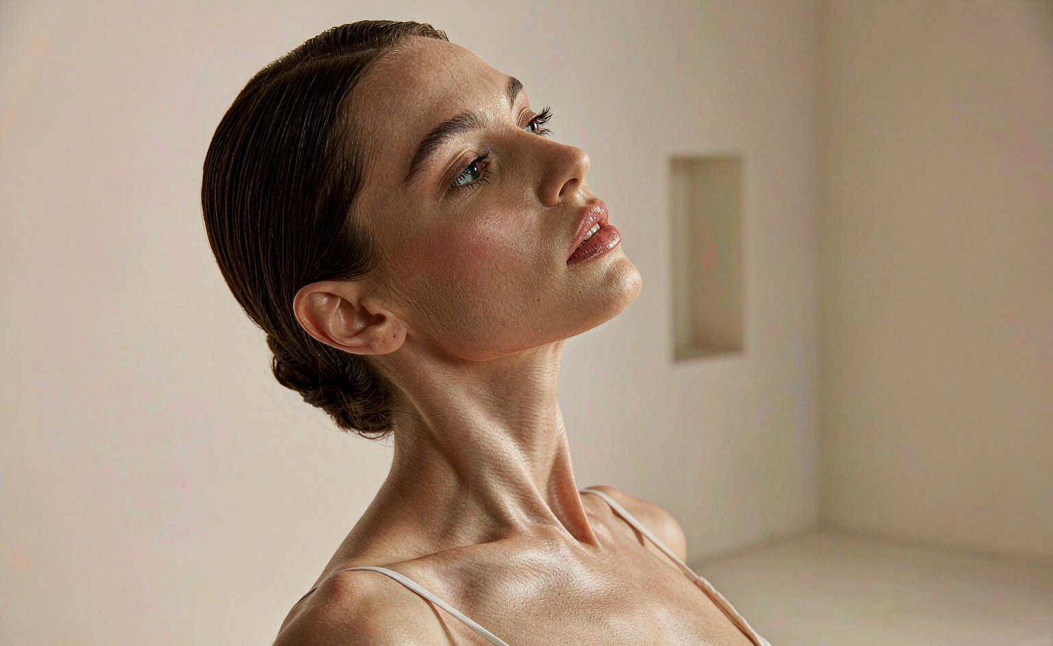 Firm, radiant neck skin